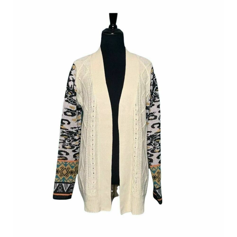 Flying Tomato Long Sleeves Open Front Cardigan Sweater Size S